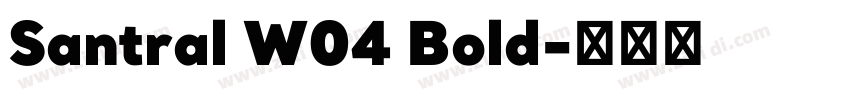 Santral W04 Bold字体转换